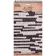 Load image into Gallery viewer, Tim Holtz Idea-ology: Small Talk Sticker Book - 296 Stickers - Sayings Sentiments Quotes Card Making Art Words