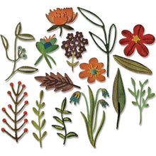 Load image into Gallery viewer, Tim Holtz Funky Floral #2 Thinlits Dies By Sizzix - 662701 Flowers