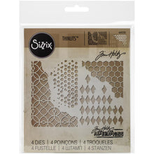 Load image into Gallery viewer, Tim Holtz Mixed Media Thinlits Dies By Sizzix 4/Pkg - 660220