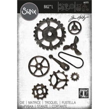 Load image into Gallery viewer, Tim Holtz Mechanical Bigz L Die - 665225 - Sizzix Chapter 1 - Steampunk Gears Pulley Fan Propeller