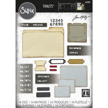 Load image into Gallery viewer, Tim Holtz Specimen Thinlits Die Set 54PK - #665930  - Sizzix Chapter 3