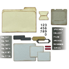 Load image into Gallery viewer, Tim Holtz Specimen Thinlits Die Set 54PK - #665930  - Sizzix Chapter 3