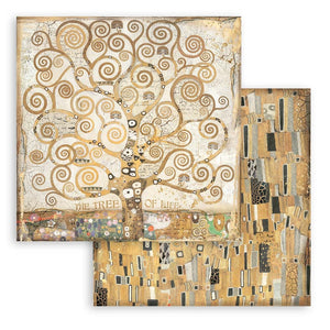 Stamperia Klimt 8"X8" Double-Sided Paper Pad 10 sheets Art Scrapbook