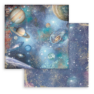 Stamperia Cosmos Infinity Backgrounds - Double-Sided Paper Pad 8"X8" 10/Pkg SBBS71