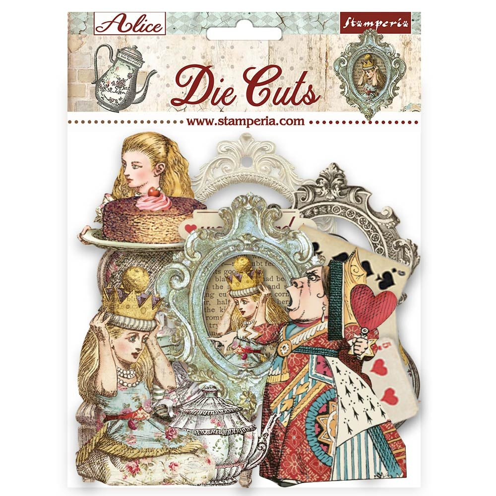 Stamperia Alice Die Cuts - DFLDC76 Ephemera Wonderland