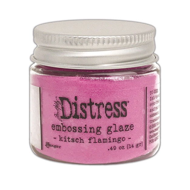 Tim Holtz Kitsch Flamingo Distress Embossing Glaze - 0.49oz  Pink