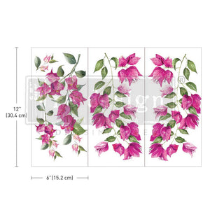 Prima Marketing Re-Design Wild Flowers Small Decor Transfer Sheets - 6"X12" 3/Sheets ReDesign