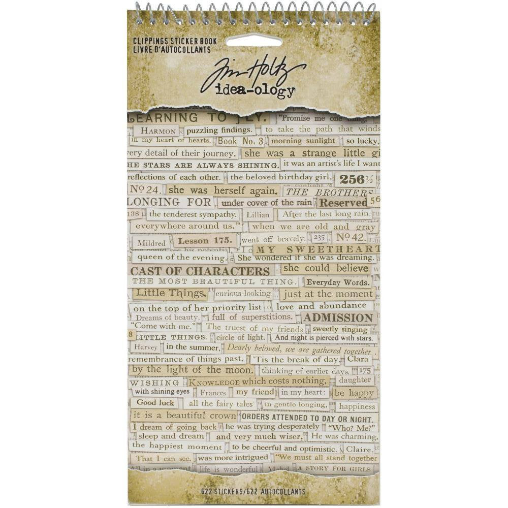 Tim Holtz Idea-ology: Clippings Sticker Book - TH94030