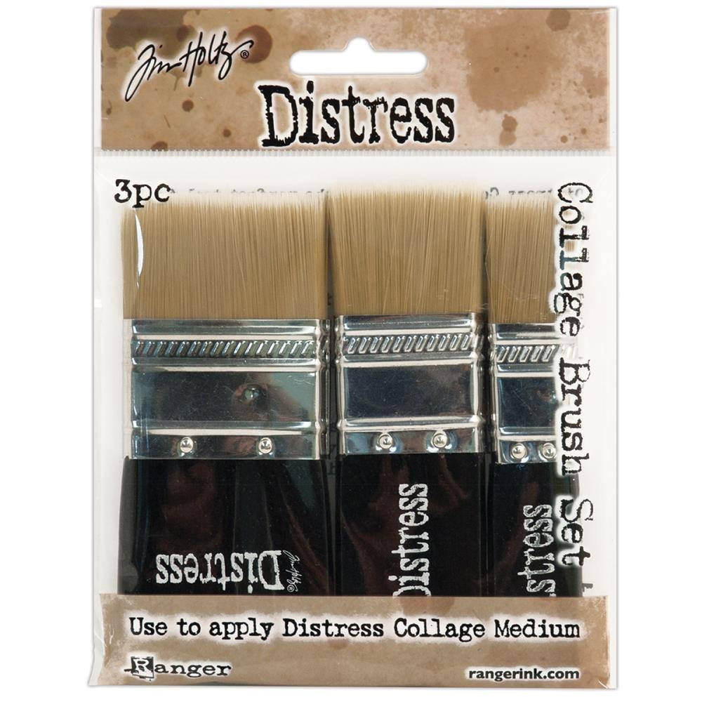 Tim Holtz Distress Collage Brushes: 3 Brush Assortment - TDA50896