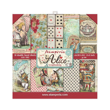 Load image into Gallery viewer, Stamperia Alice- 8&quot;X8&quot; Double-Sided Paper Pad 10 sheets - SBBS01 Wonderland
