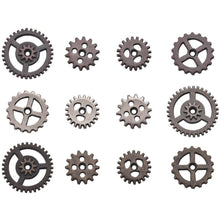 Load image into Gallery viewer, Tim Holtz Idea-ology: Mini Gears - TH93012 - 12 pieces - Mixed Media Assemblage Art Metal Steampunk Watch Parts
