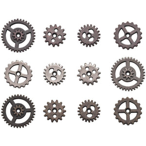 Tim Holtz Idea-ology: Mini Gears - TH93012 - 12 pieces - Mixed Media Assemblage Art Metal Steampunk Watch Parts