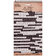 Load image into Gallery viewer, Tim Holtz Idea-ology: Small Talk Sticker Book - 296 Stickers - Sayings Sentiments Quotes Card Making Art Words
