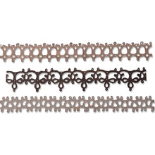 Load image into Gallery viewer, Tim Holtz Crochet #2 Thinlits Die Set 3PK by Sizzix - Card Trim Lace Embellishment
