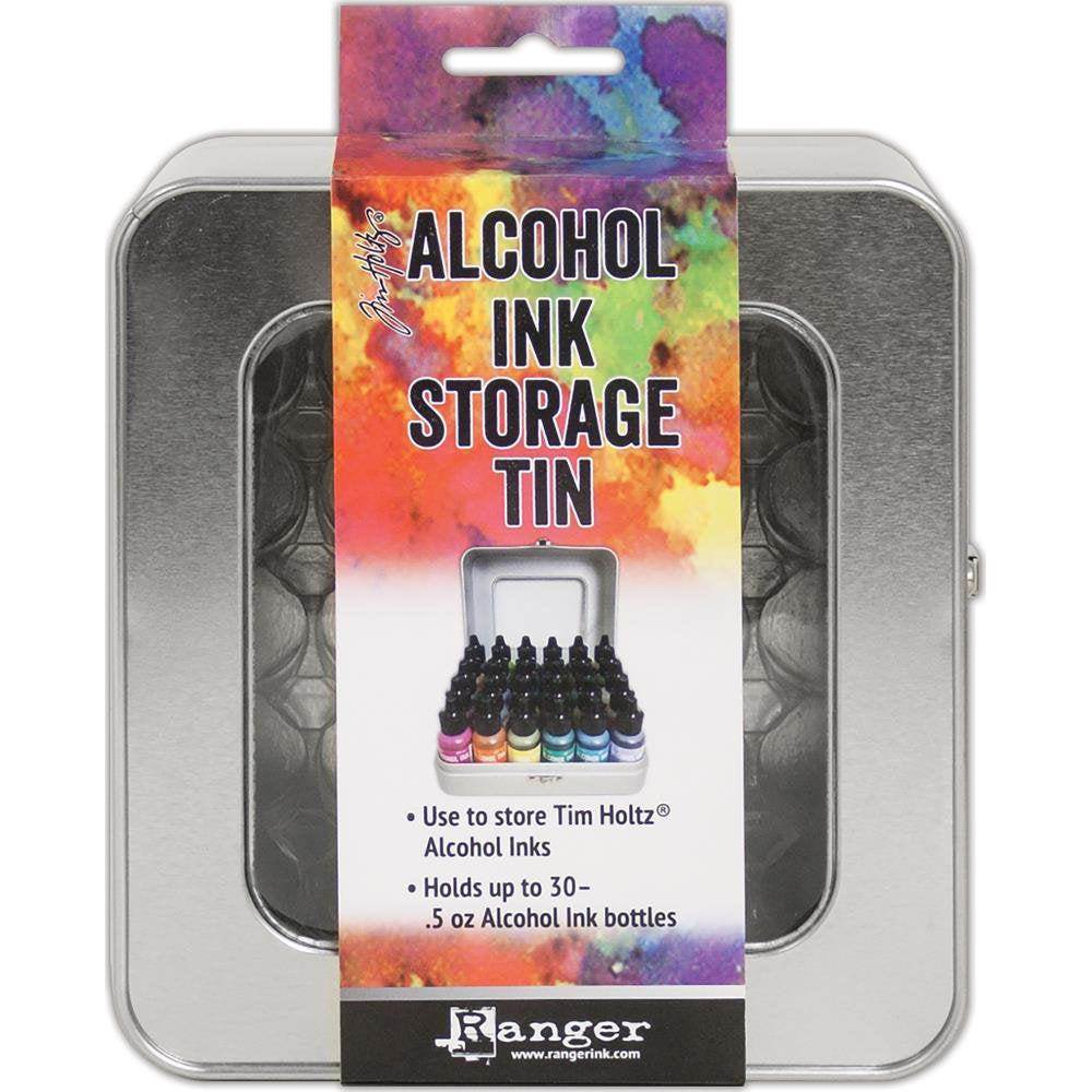 Tim Holtz Alcohol Ink Storage Tin - Holds up to 30 - .5oz bottles