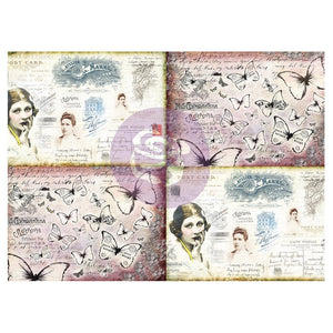 Finnabair Ladies World - Journaling Minis Tissue Paper 27.5"x19.7" - 6 sheets 644426 - Art Daily Prima Marketing - Decoupage