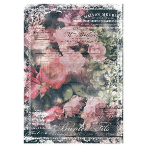 Prima Re-Design - Celeste - Mulberry Tissue Paper - 19"x30" - 644642 - Decoupage Decor Floral Flower
