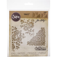 Load image into Gallery viewer, Tim Holtz Mixed Media #5 Thinlits Dies By Sizzix - 662688 - Roses Floral Cut-Out Cardmaking
