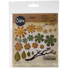 Load image into Gallery viewer, Tim Holtz Small Tattered Florals Thinlits Dies By Sizzix 21/Pkg - 661806 Flowers
