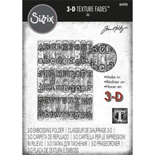 Load image into Gallery viewer, Tim Holtz Typewriter 3-D Textured Impressions Embossing Folder - 664760 - Sizzix Chapter 1
