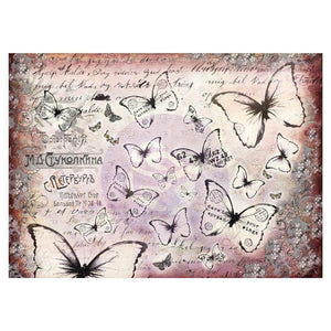 Finnabair - Flutter Tissue Paper -27.5"x19.7"- 6 sheets 571408 - Art Daily by Prima Marketing - Decoupage Butterfly Butterflies
