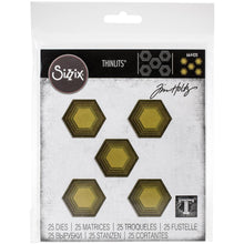 Load image into Gallery viewer, Tim Holtz Stacked Tiles, Hexagons Thinlits Dies By Sizzix - 664420
