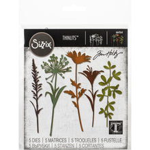 Load image into Gallery viewer, Tim Holtz Wildflower Stems #2 Thinlits Dies By Sizzix - 664164 Flowers Floral
