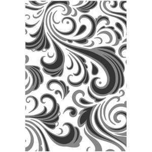 Tim Holtz Swirls Texture Fades Multi-Level Embossing Folder - 665226 - Sizzix Chapter 1