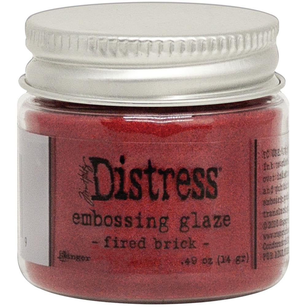 Tim Holtz Fired Brick Distress Embossing Glaze - Ranger 0.49oz Red