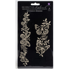 Load image into Gallery viewer, Prima Marketing Butterfly Borders - Decorative Chipboard - 2 pieces Butterflies Embellishment
