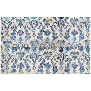 Prima Re-Design - Cobalt Flourish - Decoupage Decor Tissue Paper - 19"x30" sheet - Background