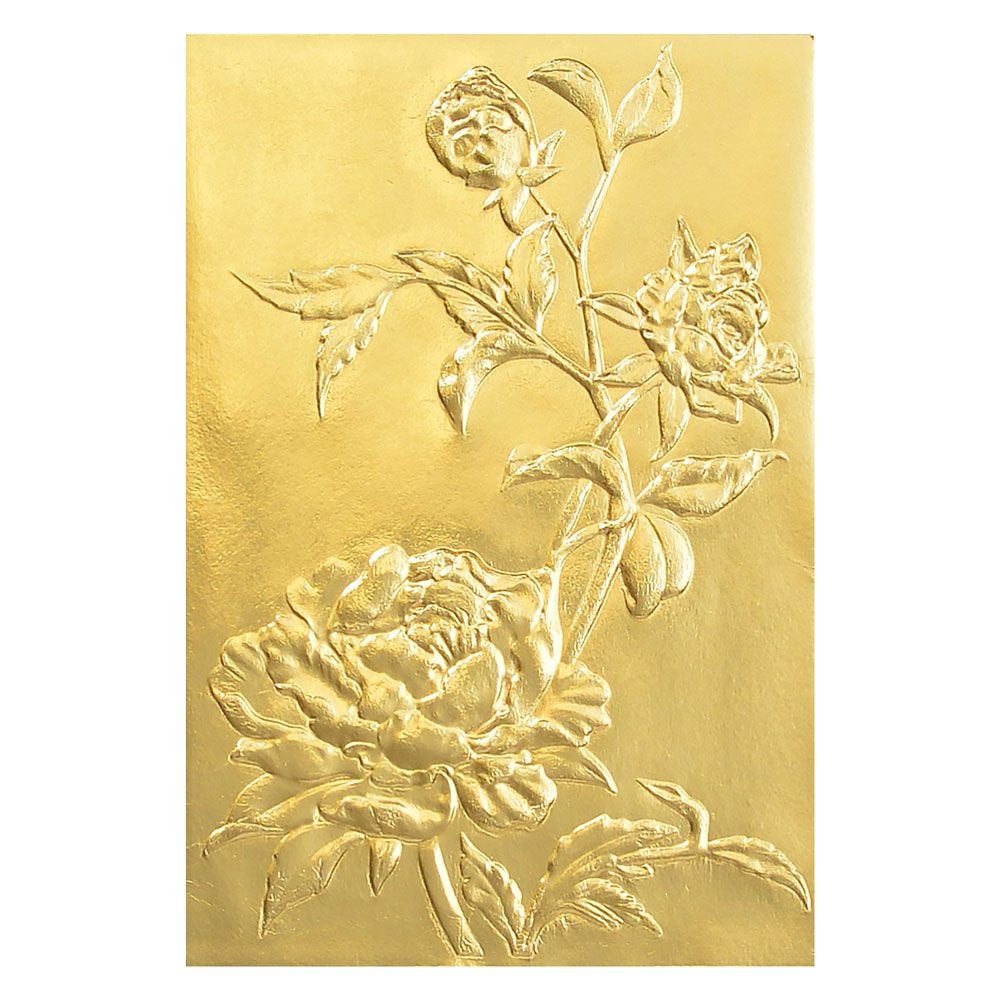 Tim Holtz Roses 3-D Texture Fades Embossing Folder by Sizzix - A6 Size - 664189
