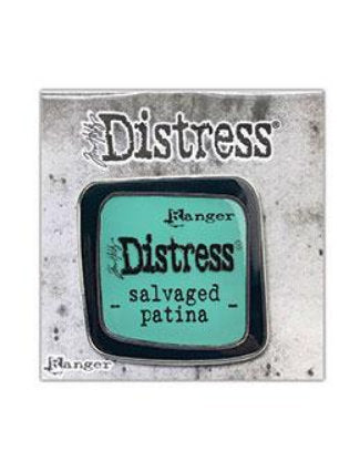 Tim Holtz Salvaged Patina Distress Enamel Collector Pin - New Color