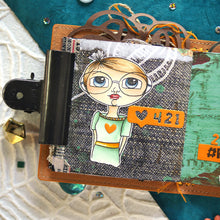 Load image into Gallery viewer, NEW Elizabeth Craft Designs Art Journal Chick Stamp Set - Picture It Art Journal - Planner Essentials Photo Album ECD CS216
