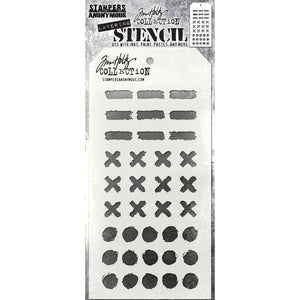 Tim Holtz MARKINGS Layering Stencil - THS160 Stampers Anonymous