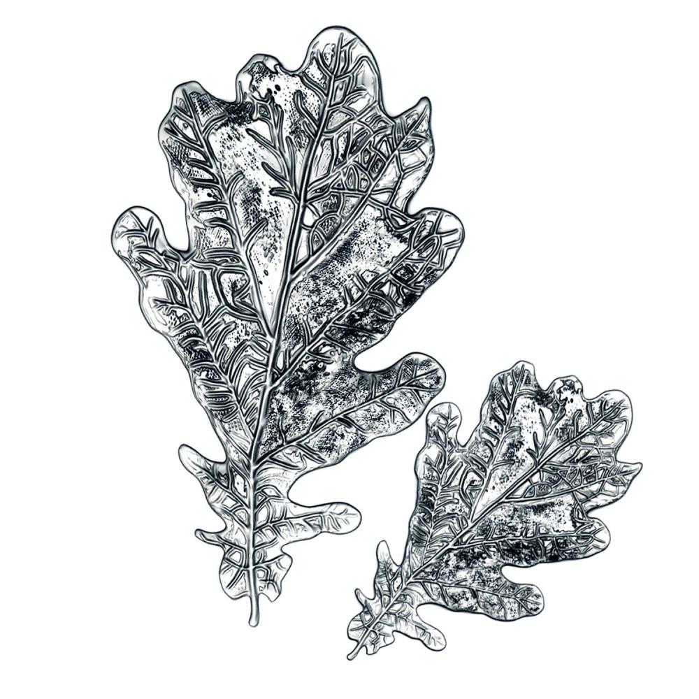 Tim Holtz Oak Leaf 3-D Impresslits Embossing Folder - 665374 Sizzix