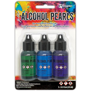 Tim Holtz Alcohol Ink Pearls Kit 6 - Set .05oz Ranger Elixir Divine Opulent