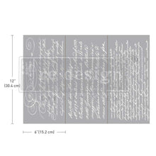 Load image into Gallery viewer, Prima Marketing Re-Design Secret Letter II Small Decor Transfer Sheets - 6&quot;X12&quot; 3/Sheets ReDesign
