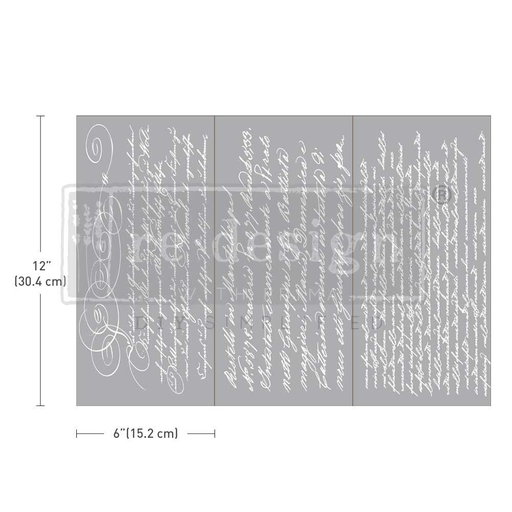 Prima Marketing Re-Design Secret Letter II Small Decor Transfer Sheets - 6