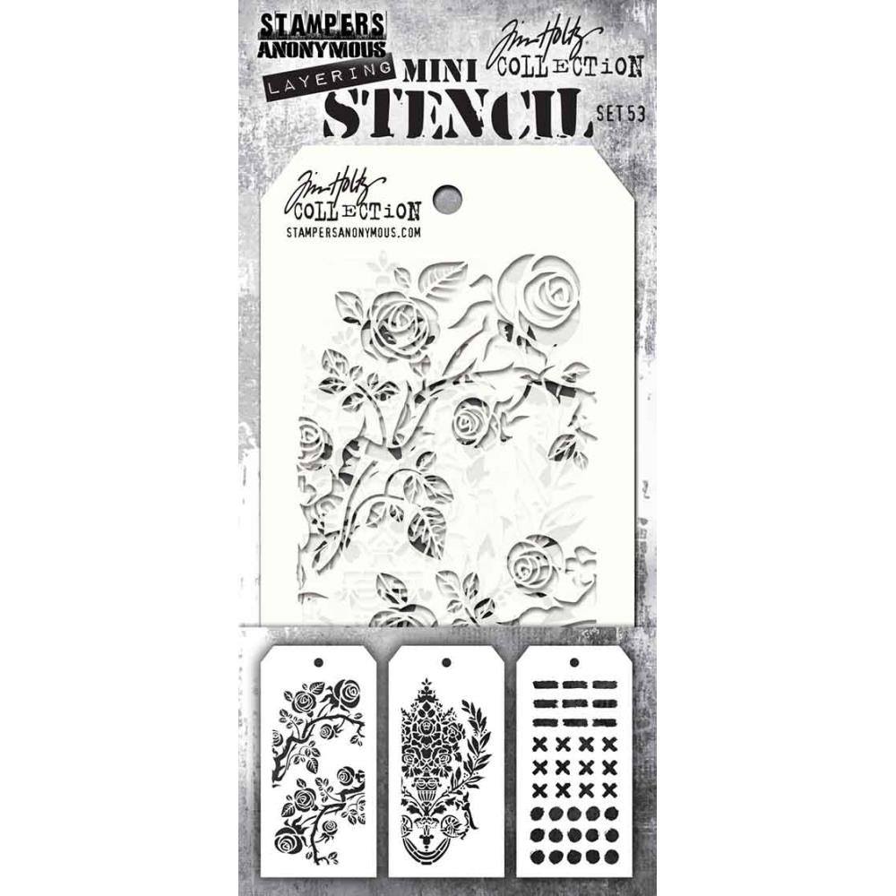 Tim Holtz MINI Layering Stencil Set 53 - MST053 Stampers Anonymous